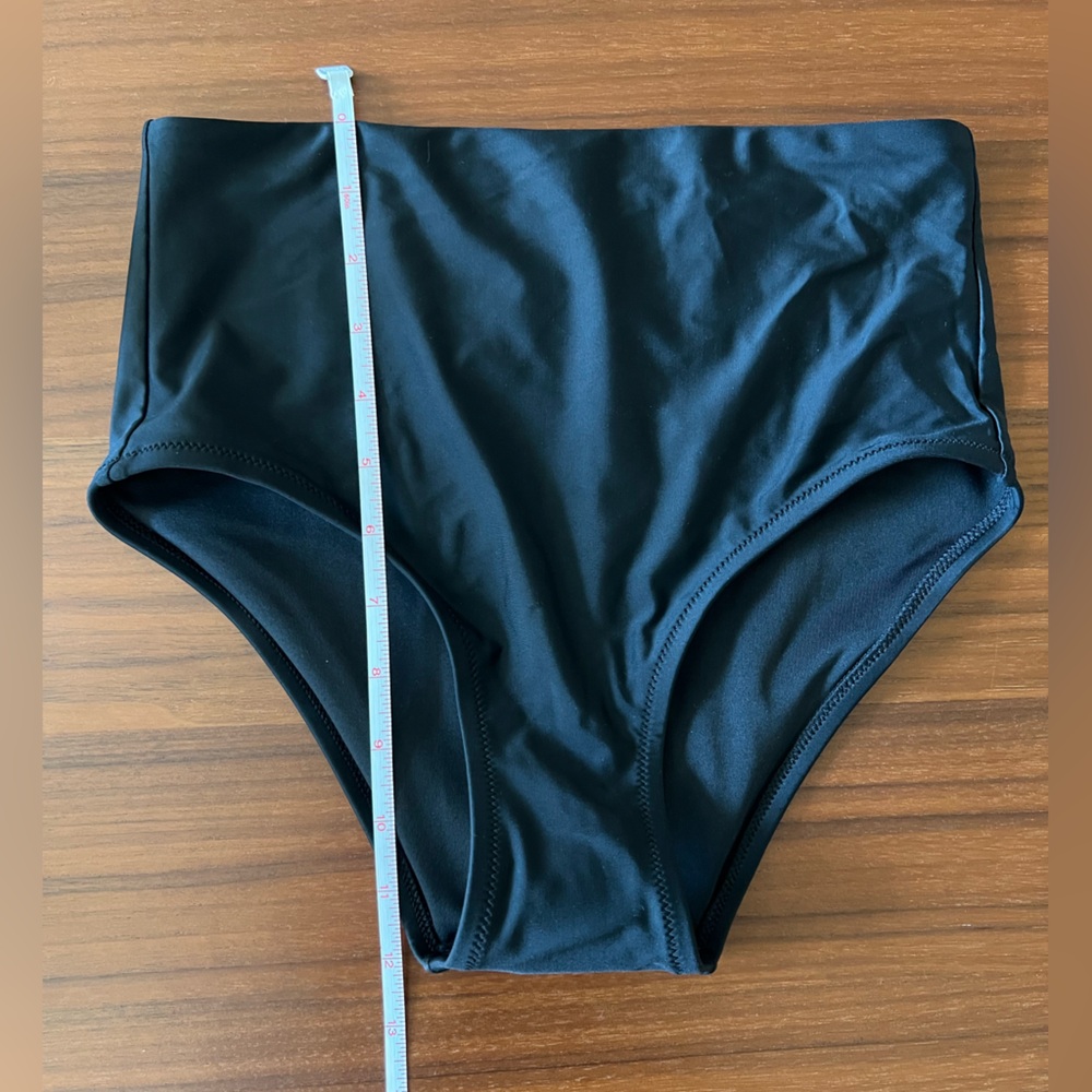 Madewell High waisted black bikini bottom XS NWT